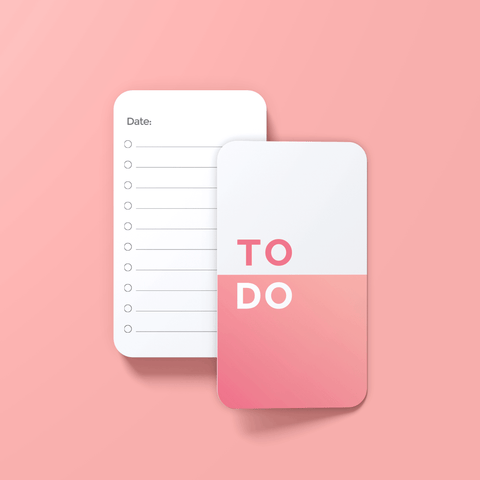 To-Do list card template (Pink)