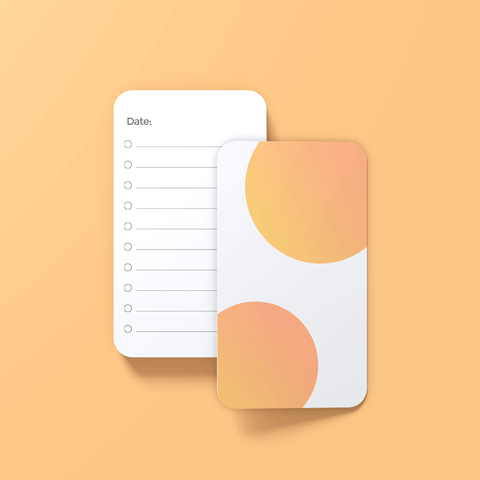 To-Do list card template (Yellow)