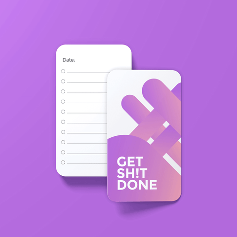 To-Do list card template (Purple)
